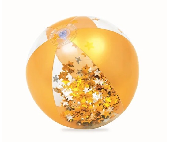 Bestway 41cm Glitter Fusion Beach Ball, Orange - 31050-O