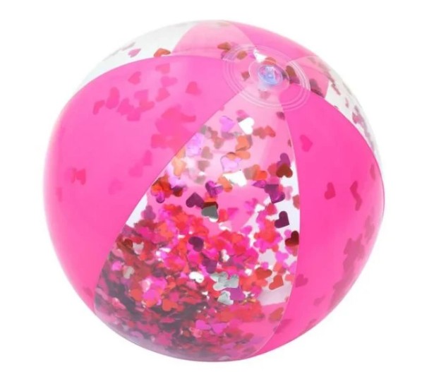 Bestway 41cm Glitter Fusion Beach Ball, Pink - 31050-P