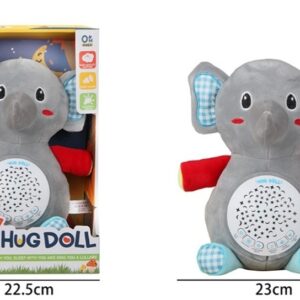 Hug Doll Calming Elephant Projector Plush Toy - 988-34