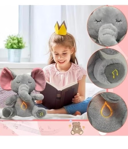 Hug Doll Breathing Elephant Plush Toy - 988-55 - Image 2