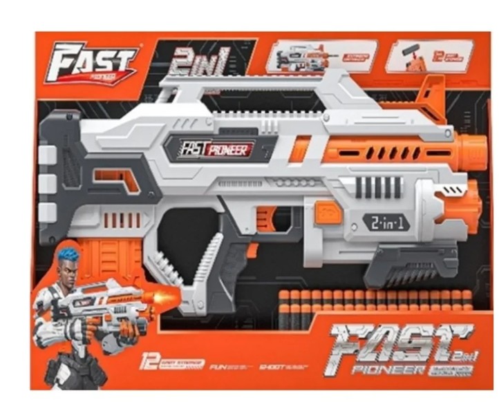 Fast Pioneer Electric and Manual Soft Bullet Toy Gun - BIG533 - Image 3