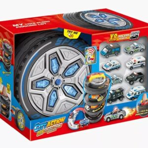 Snapkid Racing Team Toy Set with City Action Carrying Case - SK-571JB