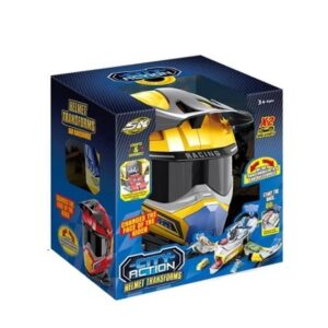 Snapkid Helmet Transforms Racetrack Playset, Yellow - SK-637SB
