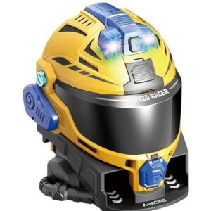 Snapkid Pilot Helmet Racetrack Set, Yellow - SK-639SB