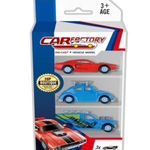 Snapkid Sliding Akloy Car, Assorted 3pieces - SK-S3
