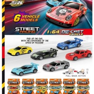 Snapkid Street Racing 1:64 Die-cast Vehicle Assorted, 1Piece - SK-A1