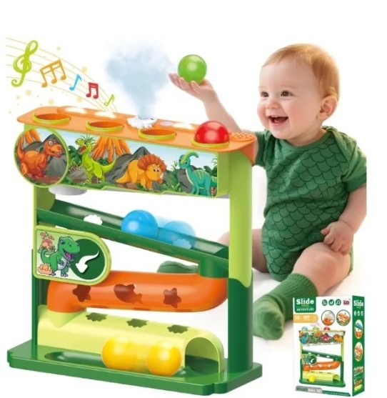 LM Toys Slide Track Adventure Drop Ball Tower for Toddlers - LM9003A - Image 2