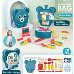 Pocket Toys Medical Equipment Shoulder Bear Bag with Accessories 20pcs Set - KL01-4