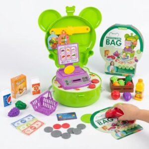 Pocket Toys Supermarket Shoulder Bear Bag with Accessories 31pcs Set - KL01-6