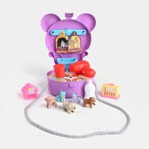 Pocket Toys Pet Shop Shoulder Bear Bag with Accessories 19pcs Set - KL01-7