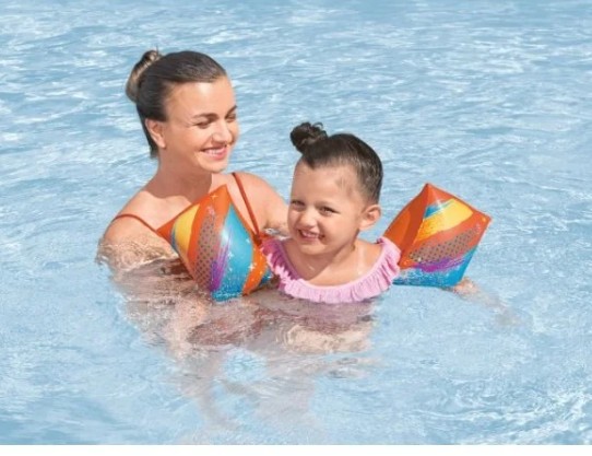 Bestway Swim Safe ABC Colorify ToughLite Kids Inflatable Armband Floaties L/XL - 32274 - Image 2