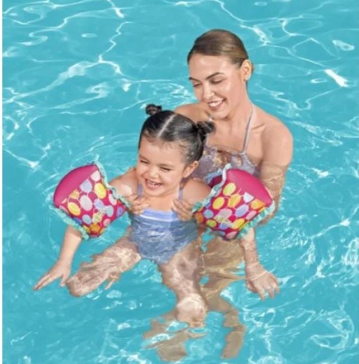 Bestway Swim Safe Fabricarm Float for Girl's (S-M Size) Pink - 32182-P - Image 2