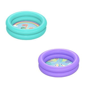 Bestway Round 2-Ring Kiddie Pool, 61cm x 15cm, Assorted-1Piece - 51061