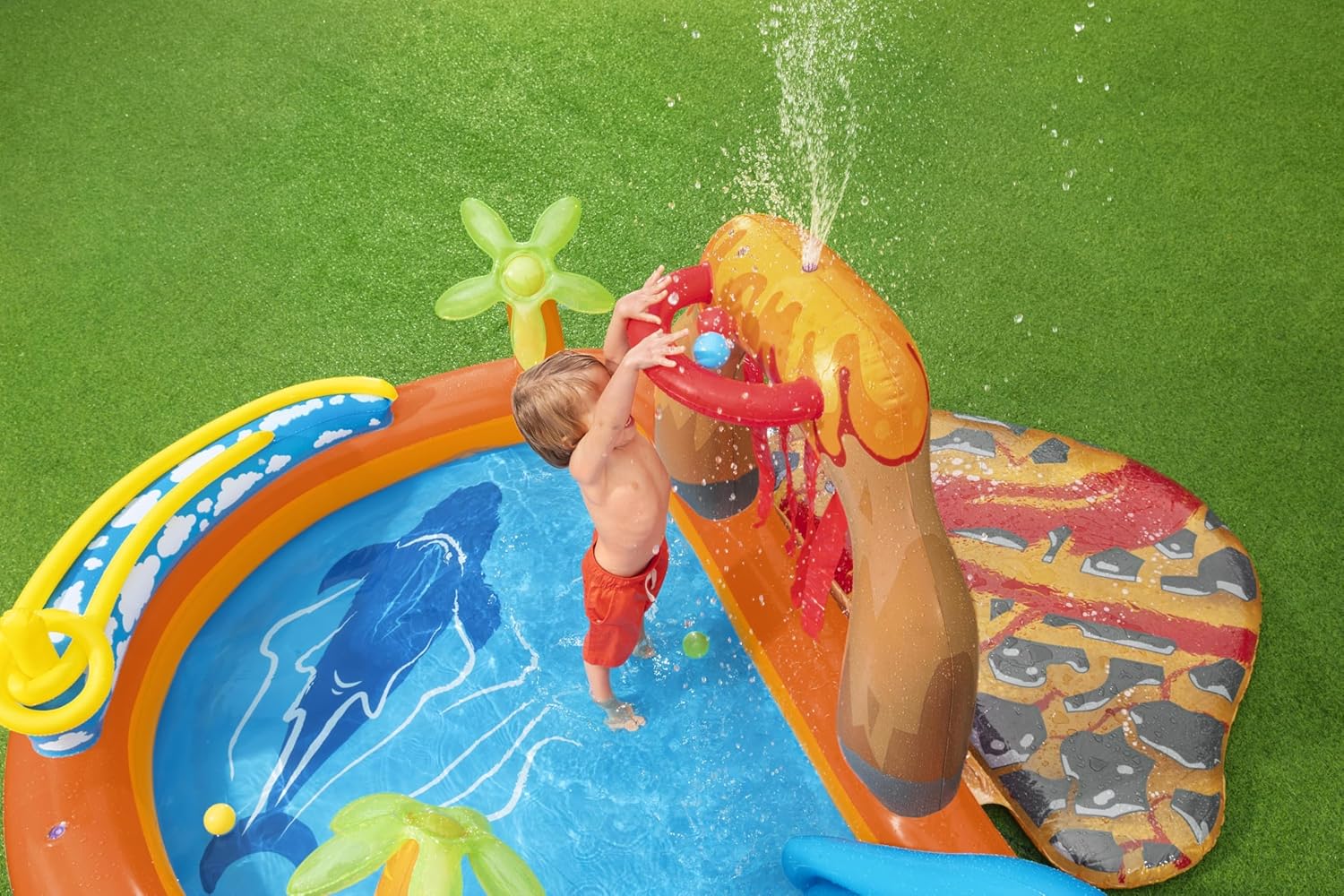Bestway Lava Lagoon Play Center for Kids 2.65m x 2.65m x 1.04m - 53069 - Image 4