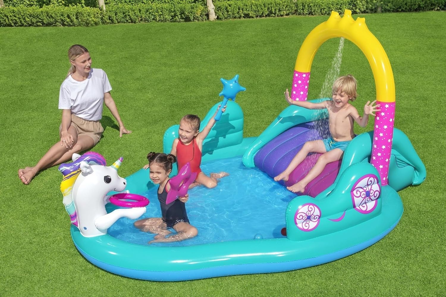 Bestway Magical Unicorn Play Center 2.74m x 1.98m x 1.37m - 53097 - Image 3
