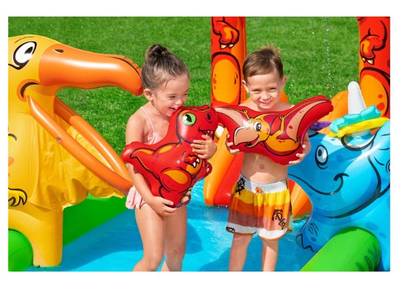 Bestway Jurassic Splash Kids Inflatable Water Play Center and Pool 2.41m x 1.40m x 1.37m - 53160 - Image 4
