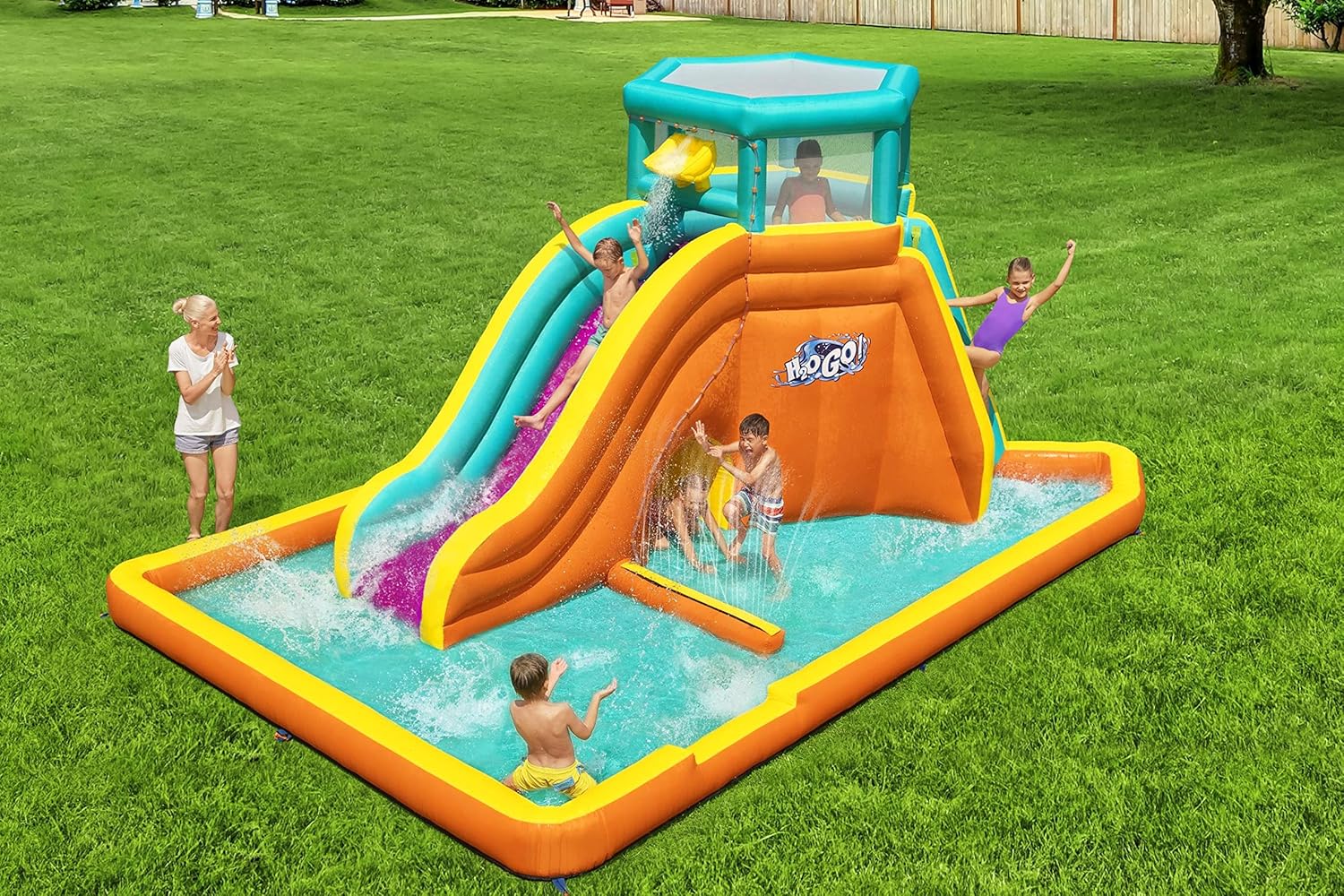 Bestway Tidal Tower Mega Water Park 5.65m x 3.73m x 2.65m - 53385 - Image 2
