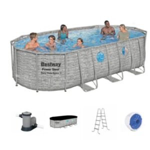 Bestway Oval Pool Set, 5.49m x 2.74m x 1.22m - 56716
