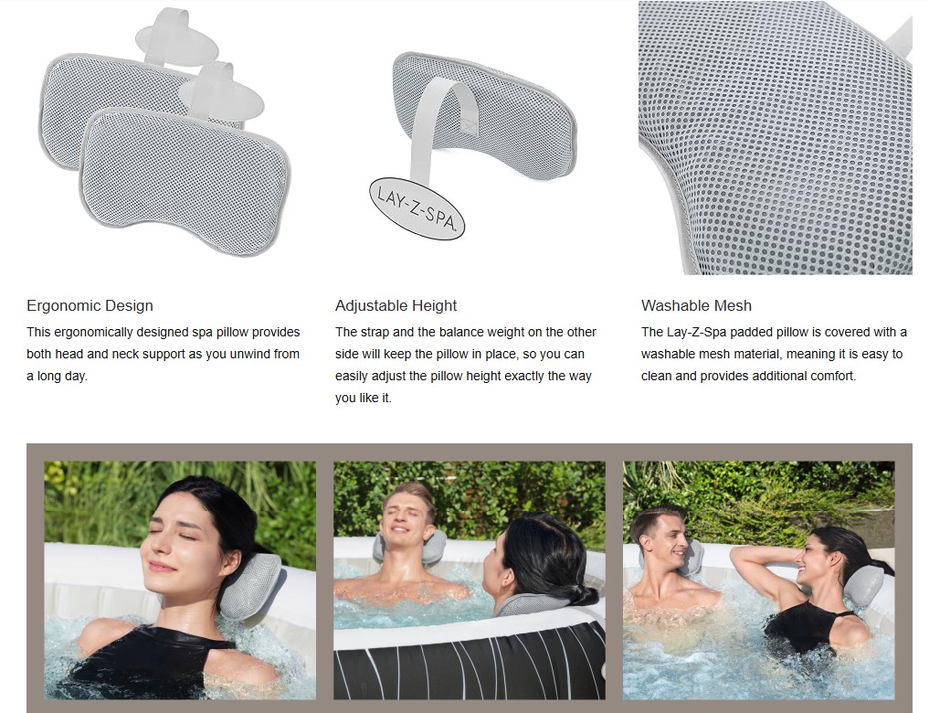 Bestway Lay-Z-Spa Padded Pillow - 60316 - Image 7
