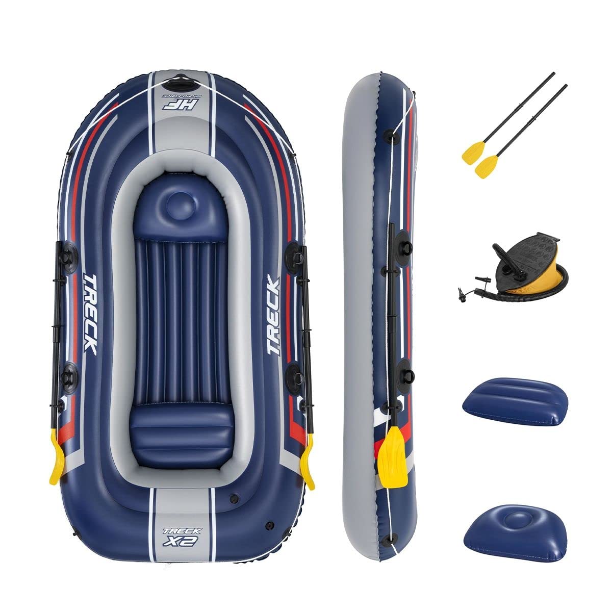 Bestway Hydro-Force Treck X2 Inflatable Rubber Boat 2.55m x 1.27m - 61068 - Image 2
