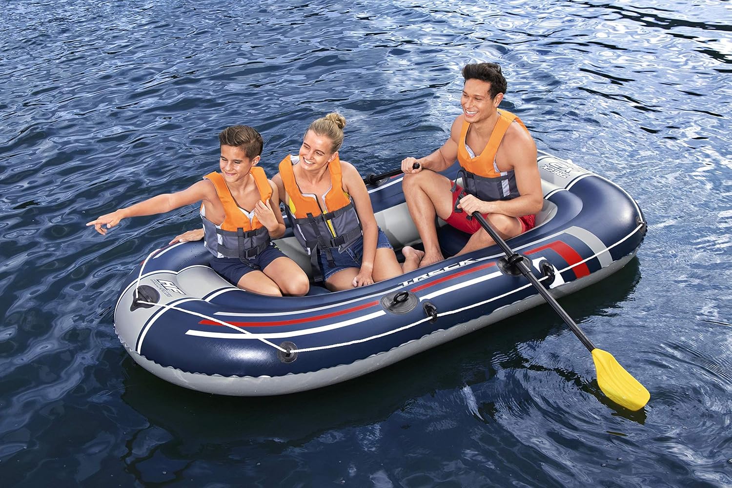 Bestway Hydro-Force Treck X2 Inflatable Rubber Boat 2.55m x 1.27m - 61068 - Image 3