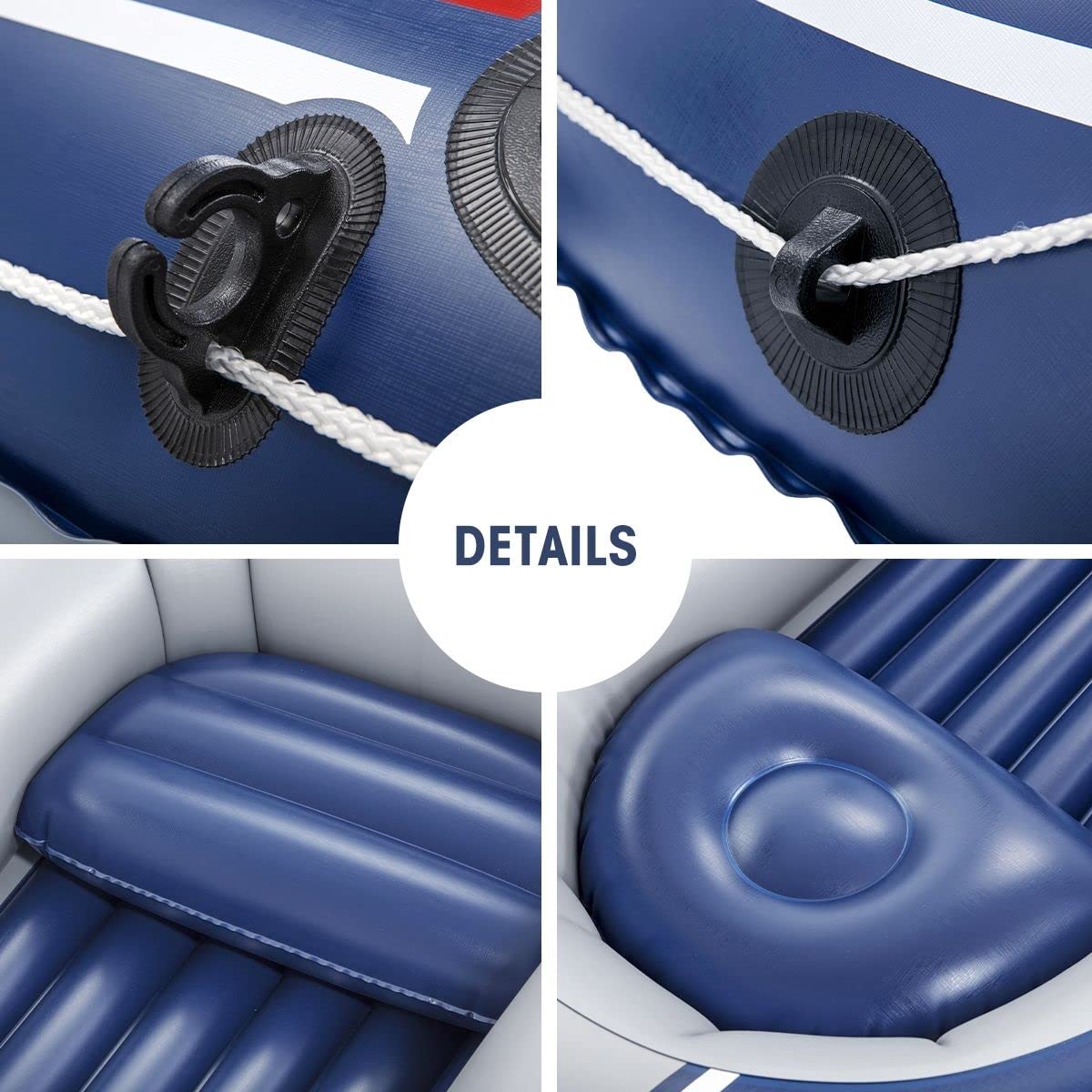 Bestway Hydro-Force Treck X2 Inflatable Rubber Boat 2.55m x 1.27m - 61068 - Image 5