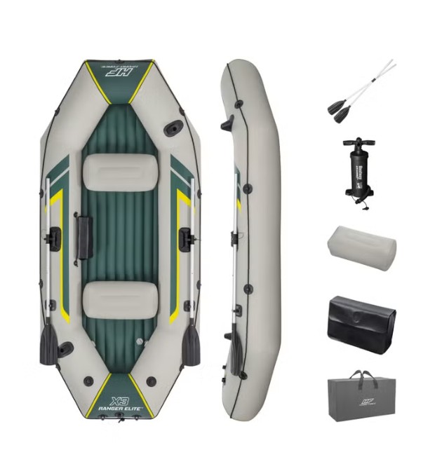Bestway Ranger Elite X3 Raft Set, 2.95m x 1.3m x 46cm - 65160