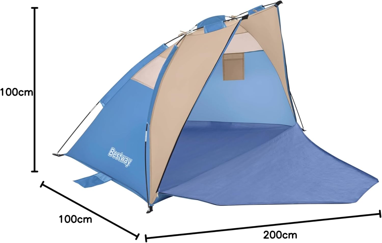Bestway Light Weight Ramble X2 Tent, 2.00m x 1.00m x 1.00m - 68001 - Image 5
