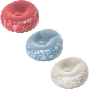 Bestway Inflate-A-Chair Air Chair, 1.12m x 1.12m x 66cm, Assorted-1Piece - 75052