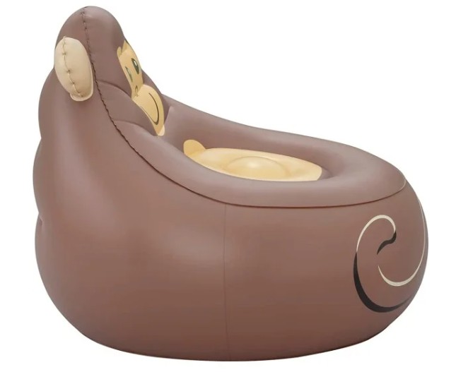 Bestway Cozy Critters Inflatable Armchair, 72cm x 72cm x 64cm, Monkey - 75116-02 - Image 2