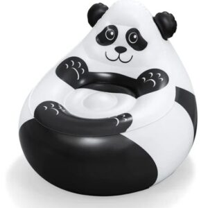 Bestway Cozy Critters Inflatable Armchair, 72cm x 72cm x 64cm, Panda - 75116-01