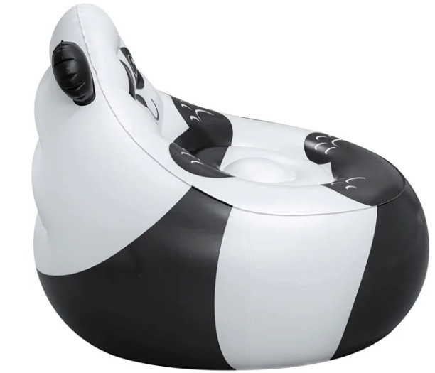 Bestway Cozy Critters Inflatable Armchair, 72cm x 72cm x 64cm, Panda - 75116-01 - Image 2