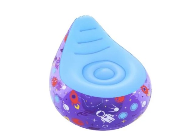 Bestway Astro Glow LED Kids Inflatable Air Chair, 72cm x 72cm x 64cm- 75122