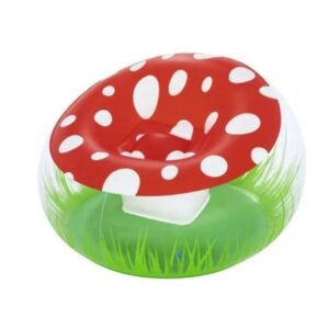 Bestway Mighty Mushroom Kids Inflatable Air Chair, 1.12m x 1.12m x 66cm - 75123