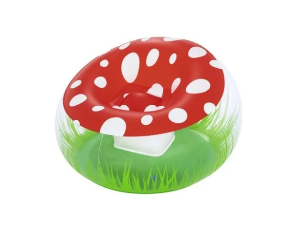 Bestway Mighty Mushroom Kids Inflatable Air Chair, 1.12m x 1.12m x 66cm - 75123