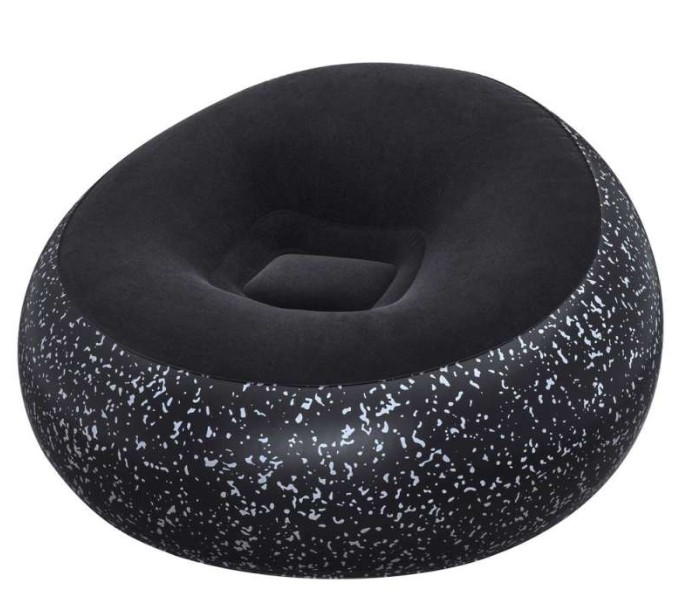 Bestway Inflatable Chair Inflate-A-Chair 1.12m x 1.12m x 66cm, Black - 75153