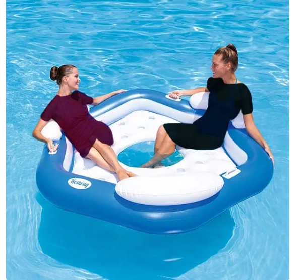 Bestway CoolerZ X3 Inflatable Floating Island, 1.99m x 1.76m - 43111 - Image 2