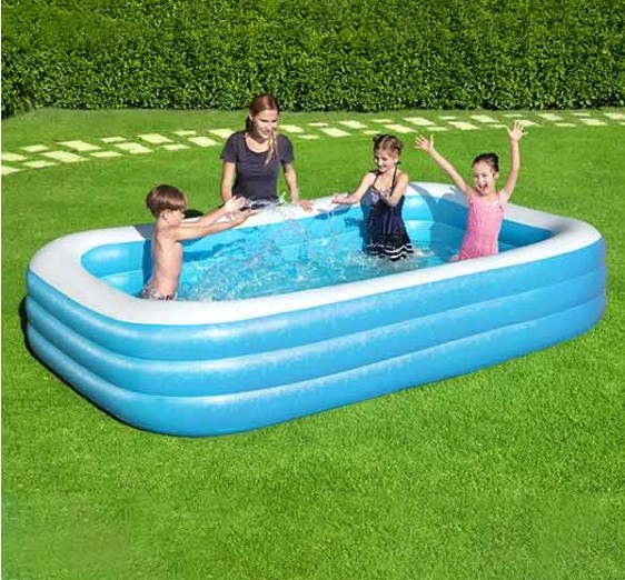 Bestway Deluxe Rectangular Family Pool, 3.05m x 1.83m x 56cm - 54009 - Image 2