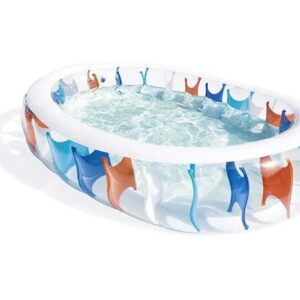 Bestway Elliptic Play Pool / Inflatable Elliptic Family Pool, 2.29m x 1.52m x 51cm - 54066