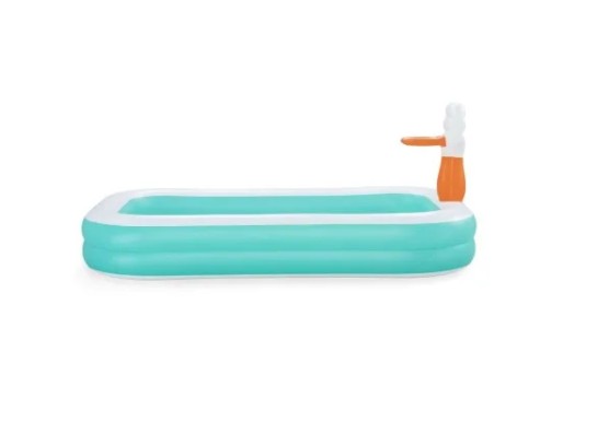 Bestway Dunk n' Splash Inflatable Family Pool with Basketball Hoop, 2.51m x 1.68m x 1.02m - 54445 - Image 2