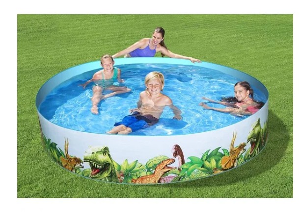 Bestway Dinosaur Fill'n Fun Pool 2.44m X 46cm - 55001 - Image 2