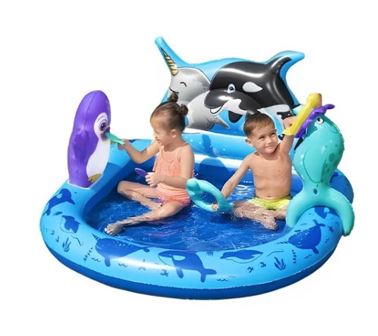 Bestway Polar Pals Kids Inflatable Water Play Center and Pool 1.34m x 1.31m x 73cm - 53156 - Image 4