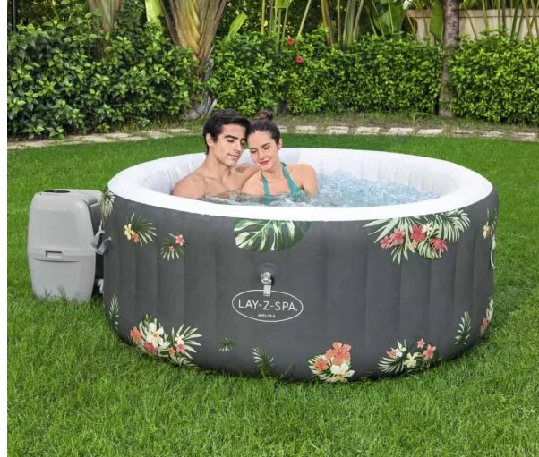Bestway Lay-Z-Spa Aruba AirJet Inflatable Hot Tub Spa 2-3 person, 1.70m x 66cm - 60061 - Image 3