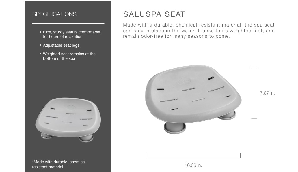 Bestway SaluSpa Adjustable Spa Seat - 60321 - Image 3